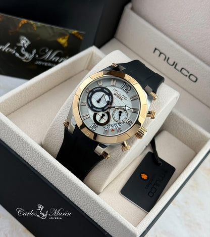 Reloj Mulco dama Kripton negro oro rosa MW-324993L023