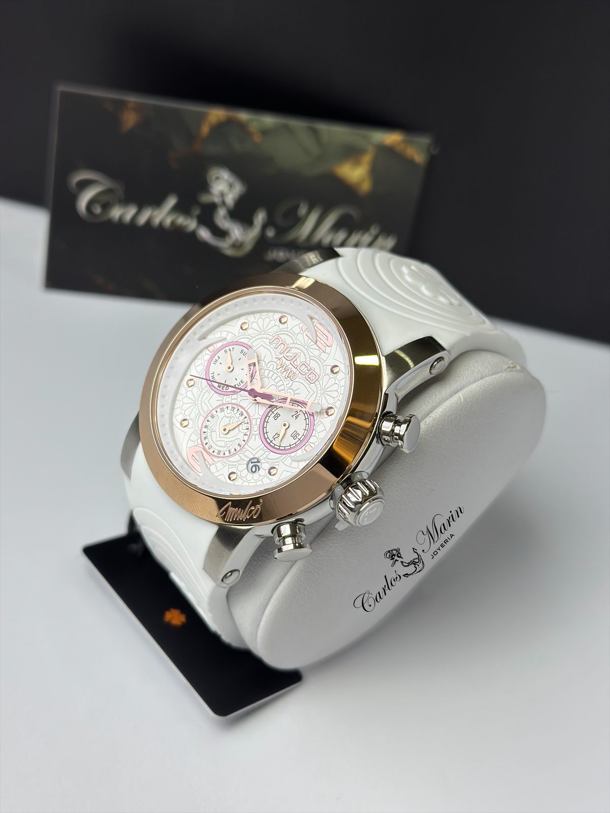 Reloj Mulco mujer MV321837 oro rosa blanco elegante