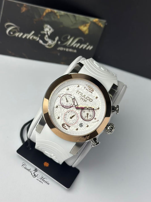 Reloj Mulco mujer MV321837 oro rosa blanco elegante