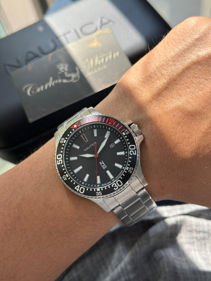 Reloj Náutica Hombre Cocoa Beach Plateado NAPCBF205