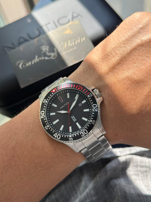 Reloj Náutica Hombre Cocoa Beach Plateado NAPCBF205