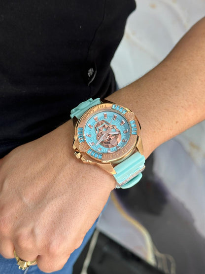 Reloj Philipp Plein The $kull verde menta PWNAA1223 elegante
