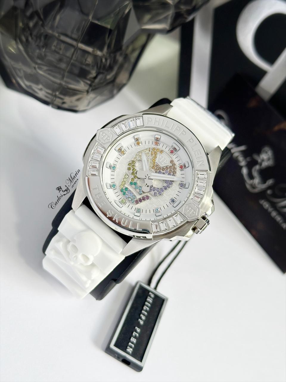 Reloj Philipp Plein unisex blanco PWNAA1023 elegante