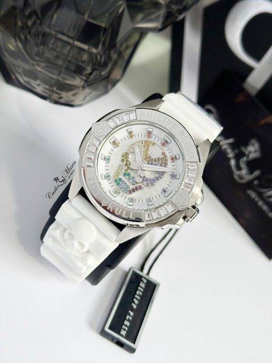 Reloj Philipp Plein unisex blanco PWNAA1023 elegante