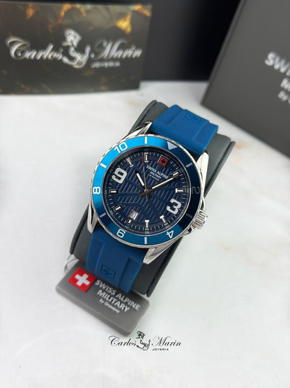 Reloj Swiss Alpine Military Hombre Sentinel Azul 7073.1835