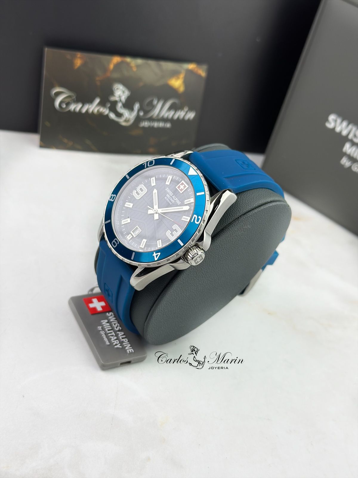 Reloj Swiss Alpine Military Hombre Sentinel Azul 7073.1835