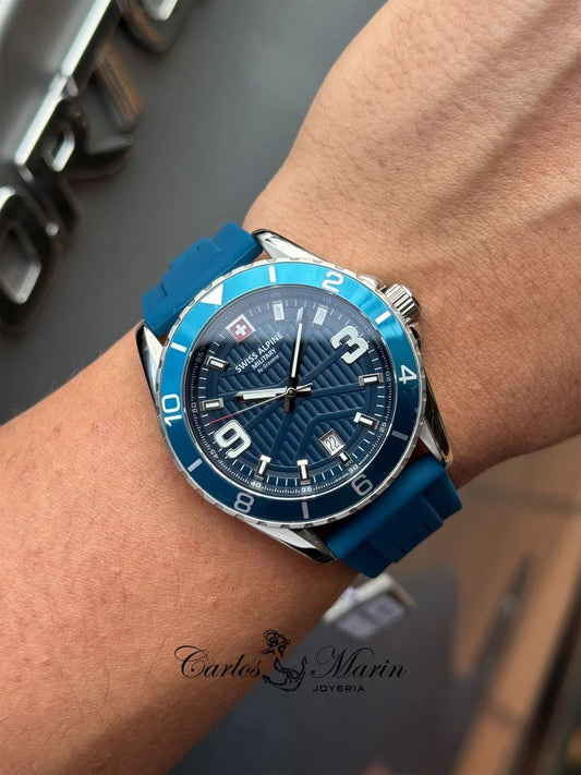 Reloj Swiss Alpine Military para Hombre Sentinel Azul 7073.1835SAM