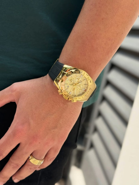 Reloj Technomarine Hombre Cruise Dorado con 3 Pulsos TM-124004