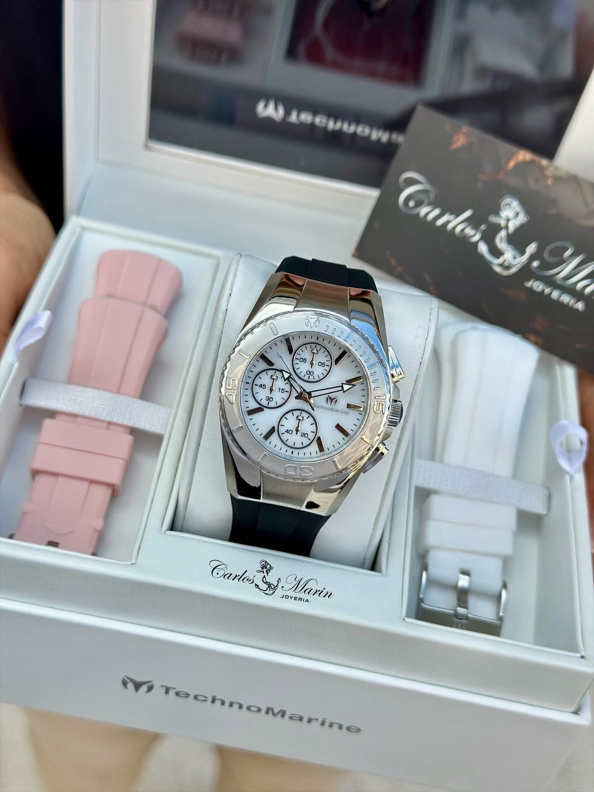 Reloj Technomarine Mujer Cruise Plateado con 3 Pulsos TM-124032