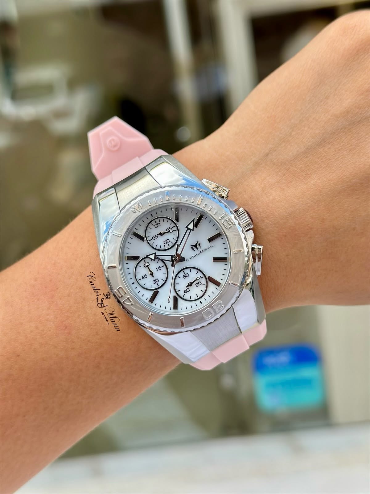 Reloj Technomarine Mujer Cruise Plateado con 3 Pulsos TM-124032