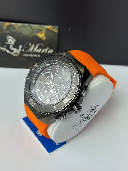 Reloj Technomarine hombre Manta TM-221043 negro naranja