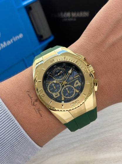 Reloj Technomarine Hombre Cruise Origen Dorado con 3 Pulsos TM-124030