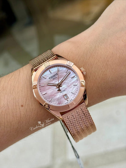 Reloj Tissot PR100 mujer oro rosa T101.910.33.151.00
