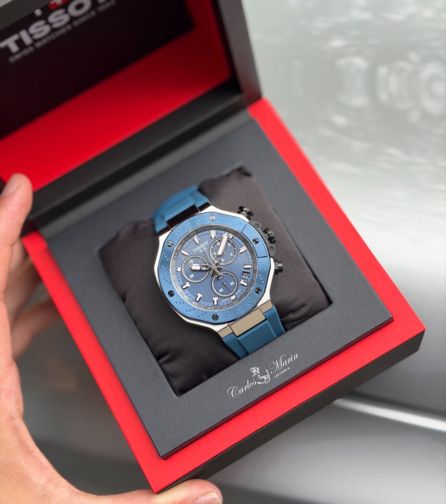 Reloj Tissot hombre T-Race T141.417.27.041.00 azul deportivo suizo