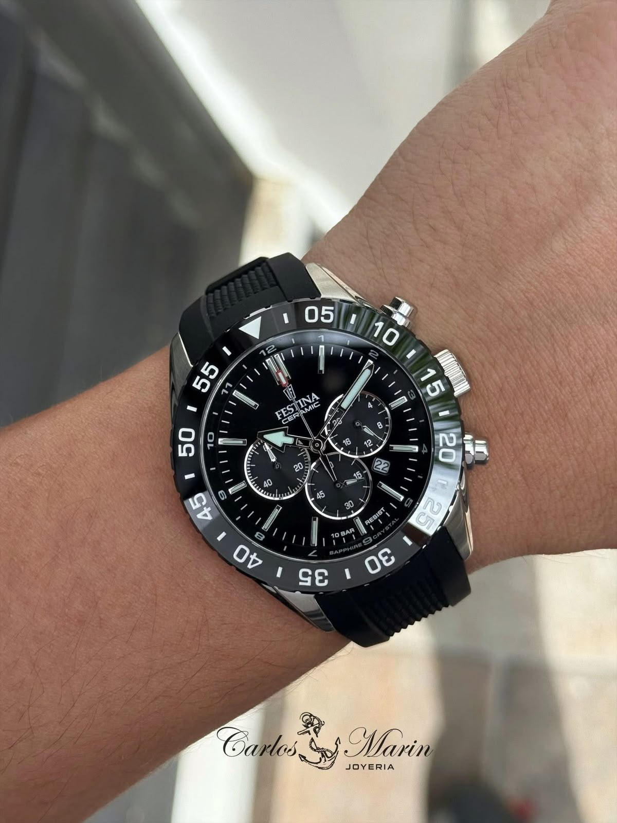 Reloj Festina Hombre Deportivo Ceramic Negro F20515/2