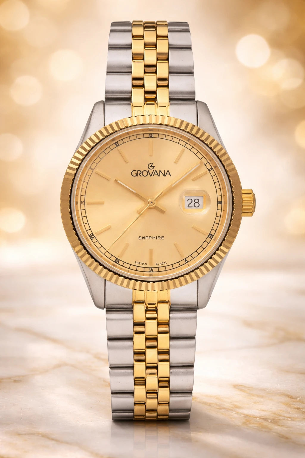 Reloj Grovana Kensington Royal Bicolor Plateado/Dorado – Ref. 1542.1141