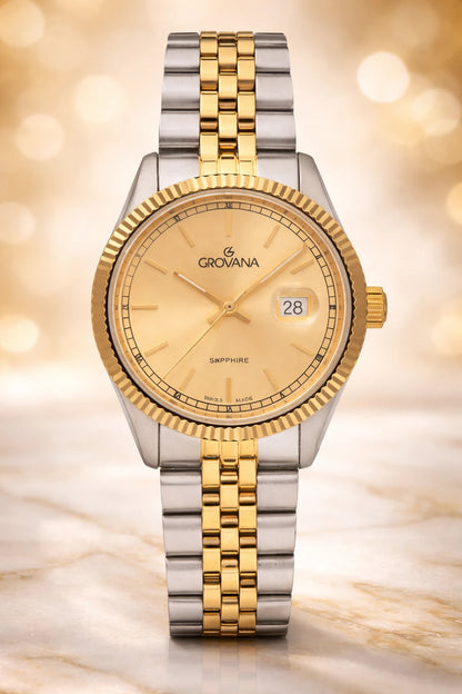 Reloj Grovana Kensington Royal Bicolor Plateado/Dorado – Ref. 1542.1141