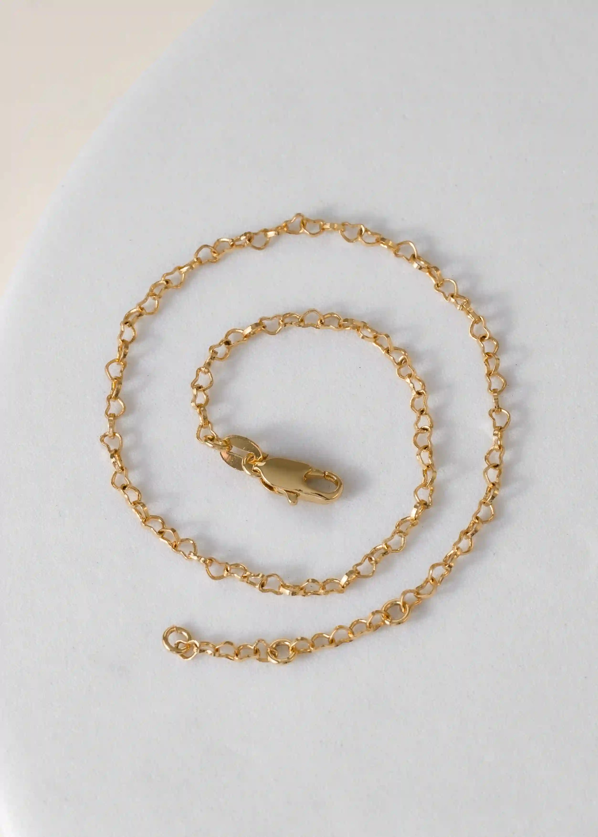 Tobillera Coeur en Oro Laminado