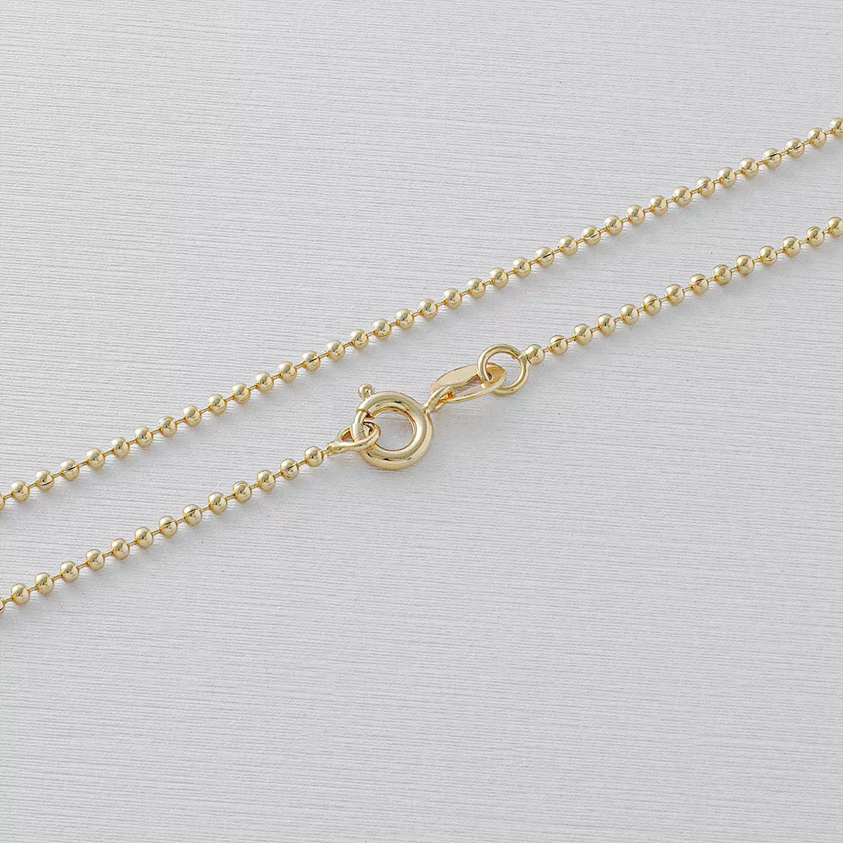 Tobillera Militar Delgada en Oro Laminado – 24 cm | 1.1 mm