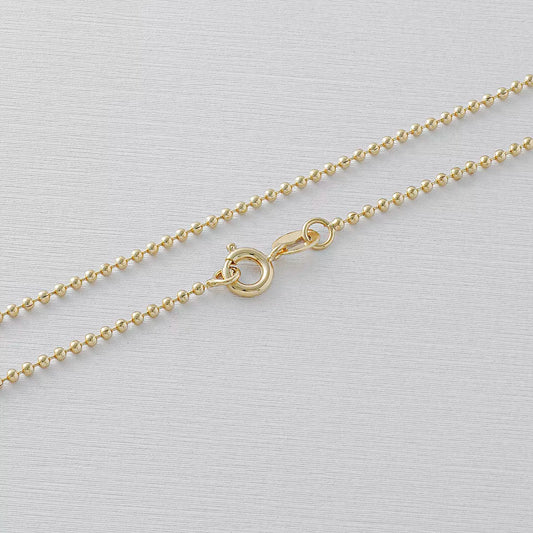 Tobillera Militar Delgada en Oro Laminado – 24 cm | 1.1 mm