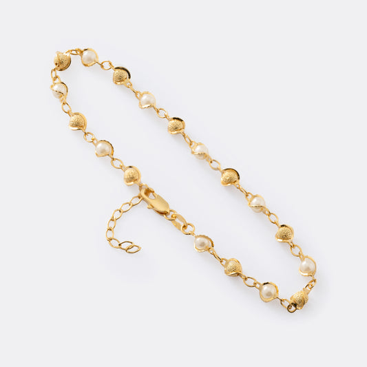 Tobillera Romantic en Oro Laminado – 23 cm + Extensor