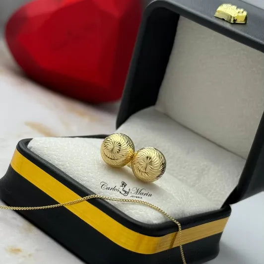 TOPOS BALIN DIAMANTADO #10 EN Oro 18K