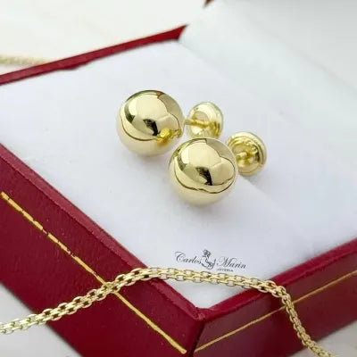 Topos Balín Clásicos en Oro 18K