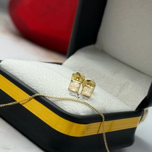 TOPOS EN Oro 18K CON CIRCON