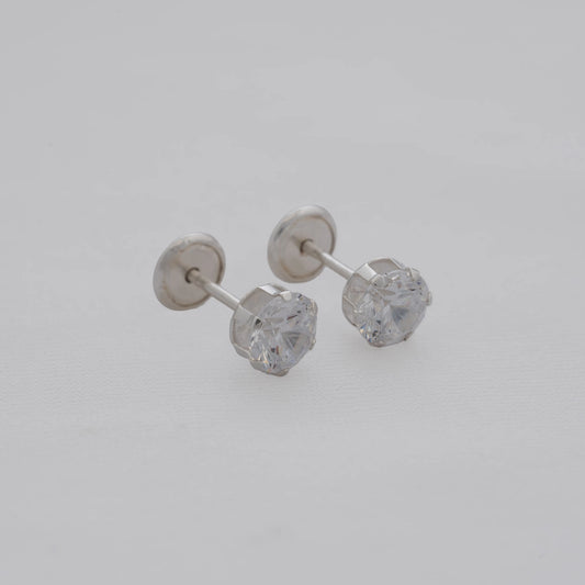 Topos Solitario SB de 5 mm en Plata