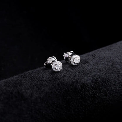 Topos Pavé Crystal en Plata