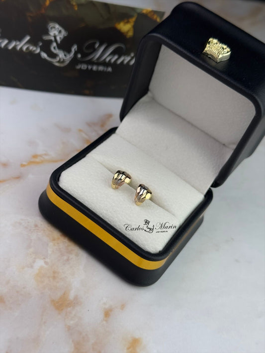 Topos en 3 Oros Oro 18K – Elegancia Tricolor