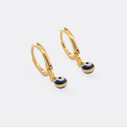 Aretes Ojo Turco Oro Laminado