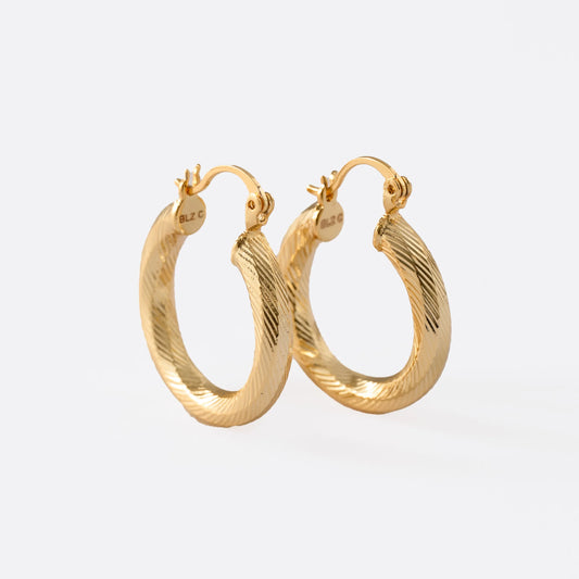 Aretes For Love Oro Laminado