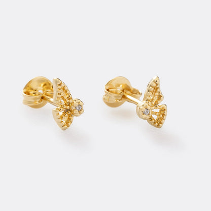 Topos Mariposa Monarca Cristal 0.8 mm en Oro Laminado