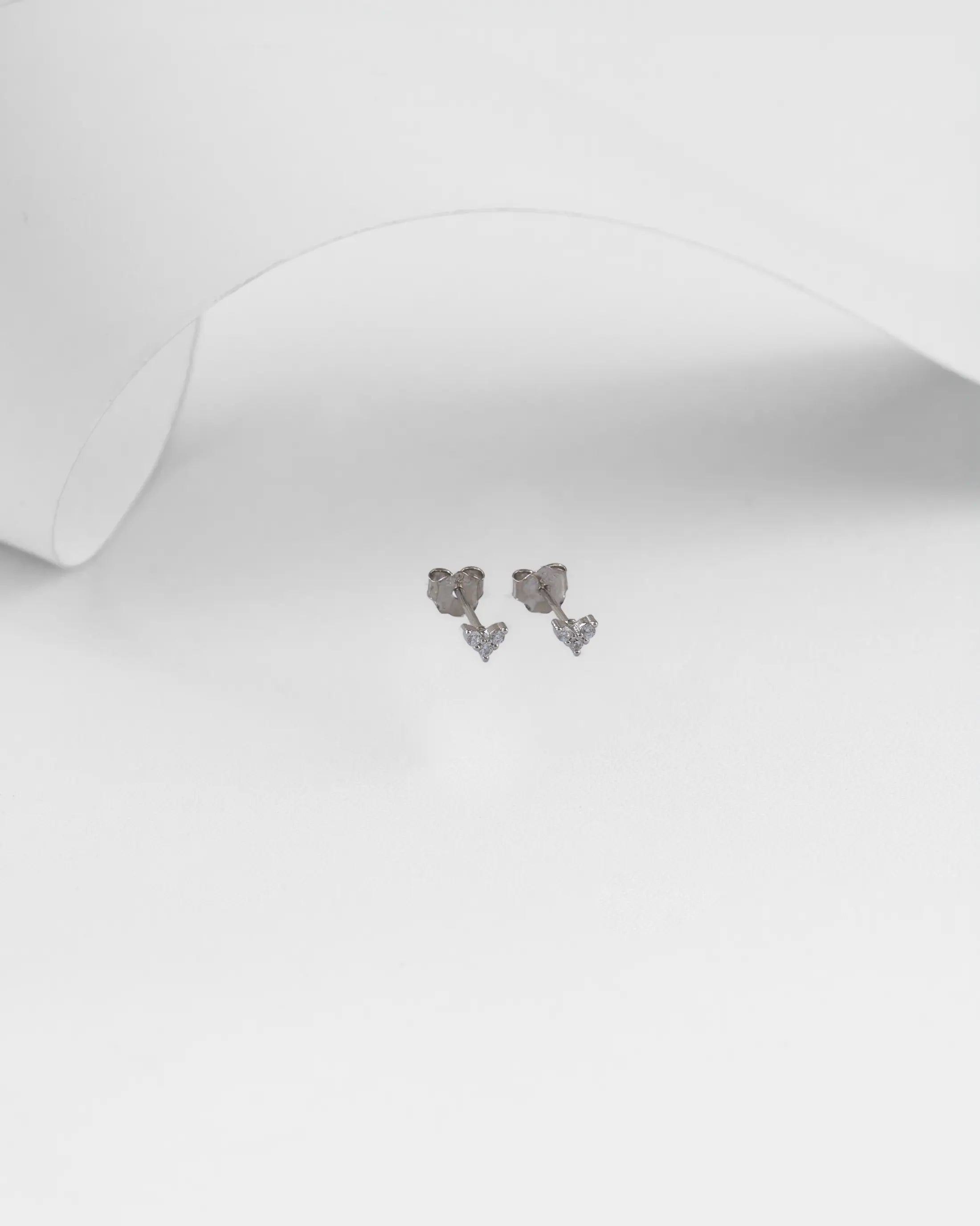 Topos Heart 2 x 3 mm en Plata