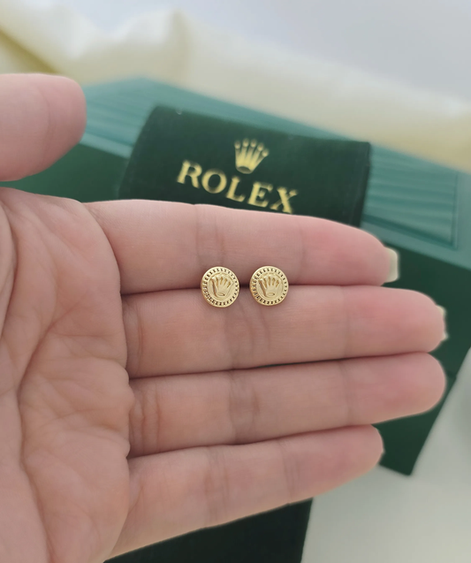 🛍️ Topos Corona Rx 8 mm en Oro Laminado