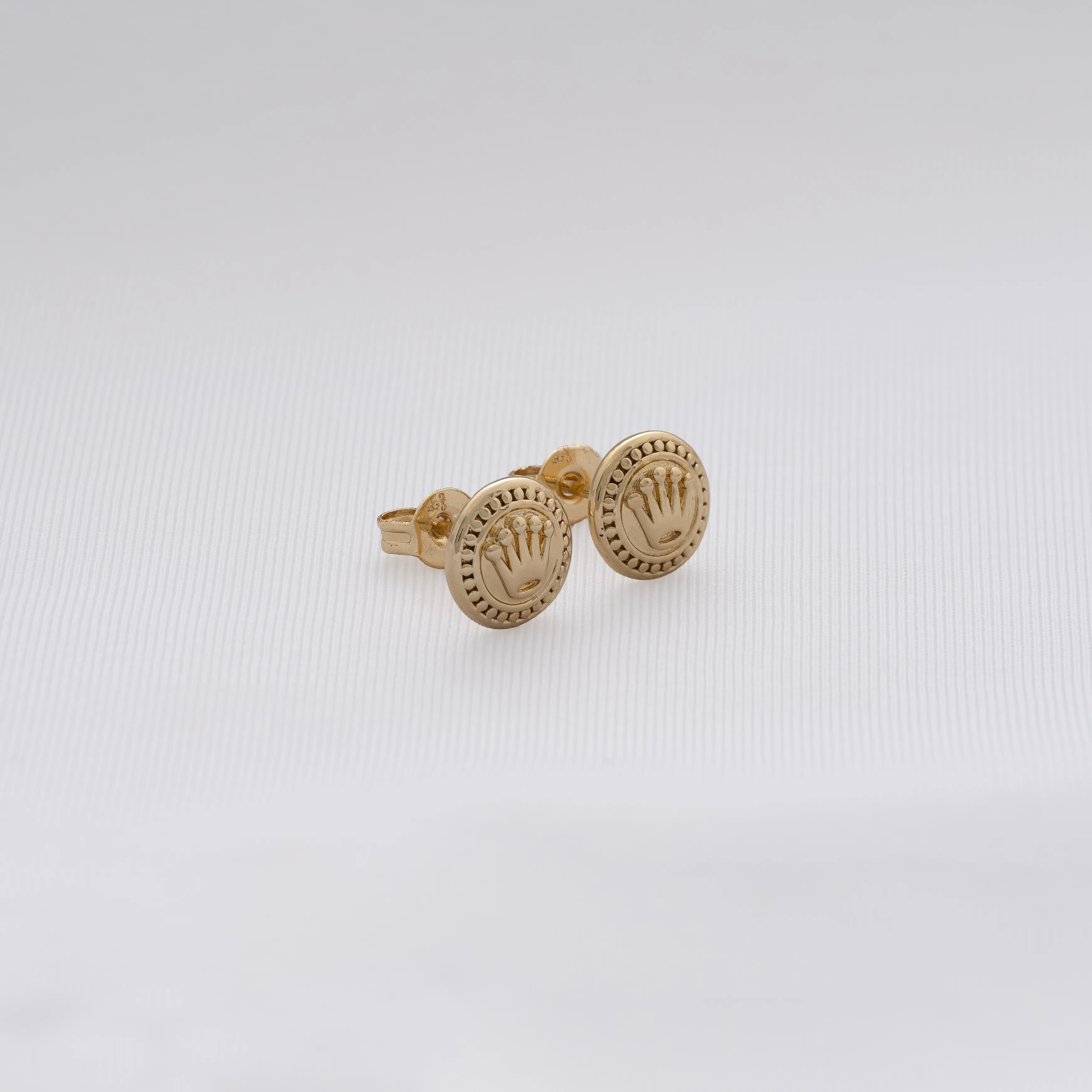 🛍️ Topos Corona Rx 8 mm en Oro Laminado