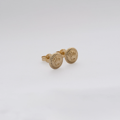 🛍️ Topos Corona Rx 8 mm en Oro Laminado