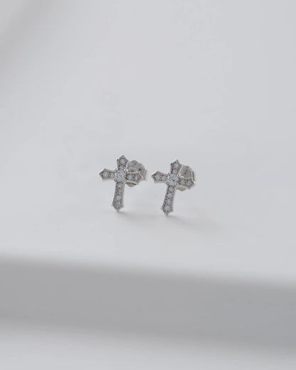 Topos Cruz Destello 8.8 mm en Plata