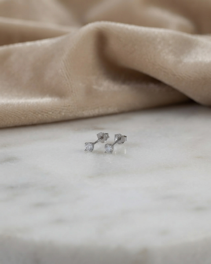 Topos Crystal Mini 3 mm en Plata
