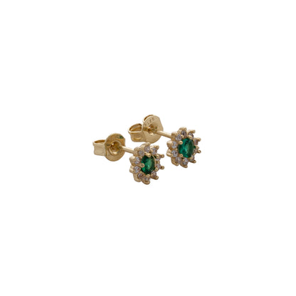 Topos Green Fleur 6 mm en Oro Laminado