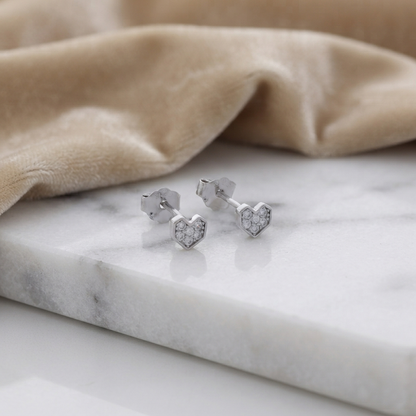 Topos Oria Heart 4 mm en Plata