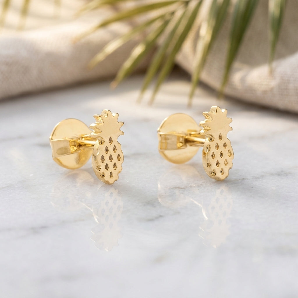 Topos Pineapple en Oro Laminado