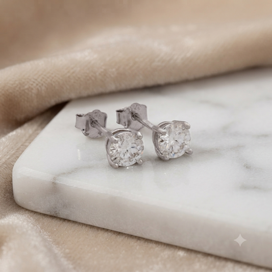 Topos Crystal Bold de 5 mm en Plata