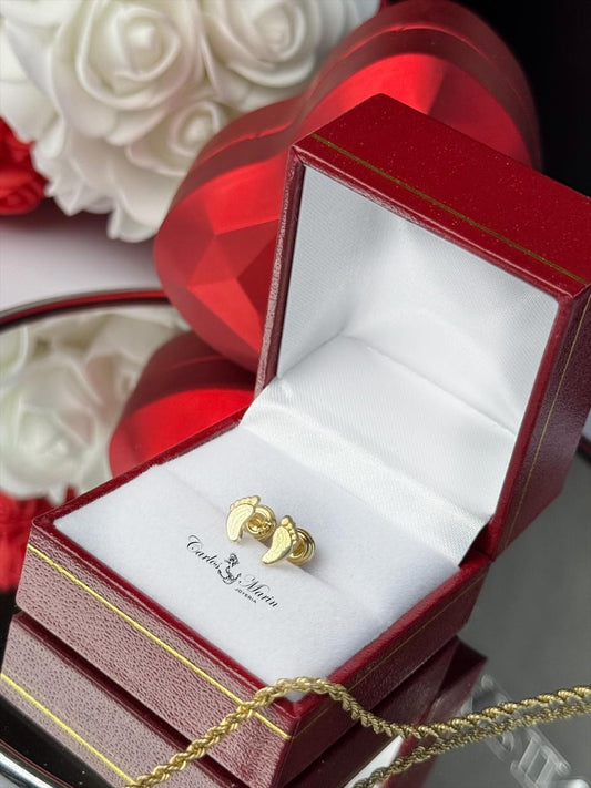 Topos pies bebé en oro 18K elegantes