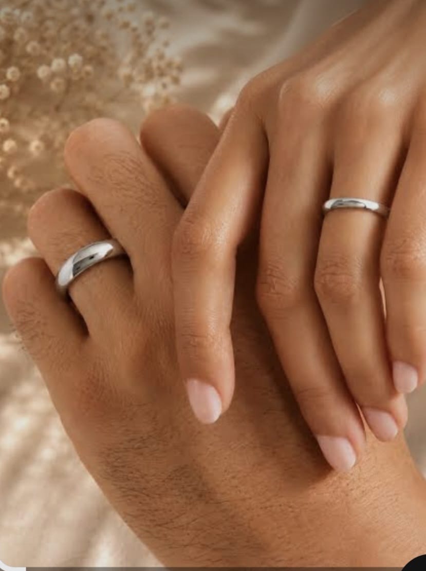Argollas de Matrimonio en Plata LISAS