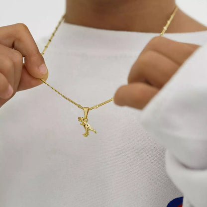 Dije T-Rex en Oro Laminado