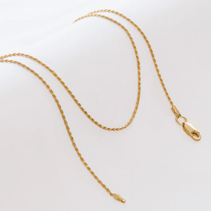 Cadena Lazito IT 1 mm – 65 cm en Oro Laminado