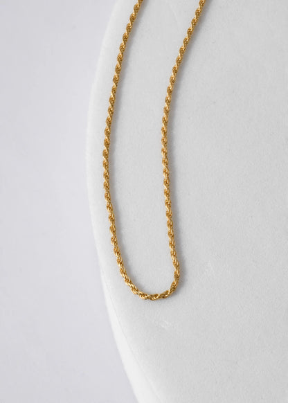 Cadena Lazito IT 1 mm – 65 cm en Oro Laminado