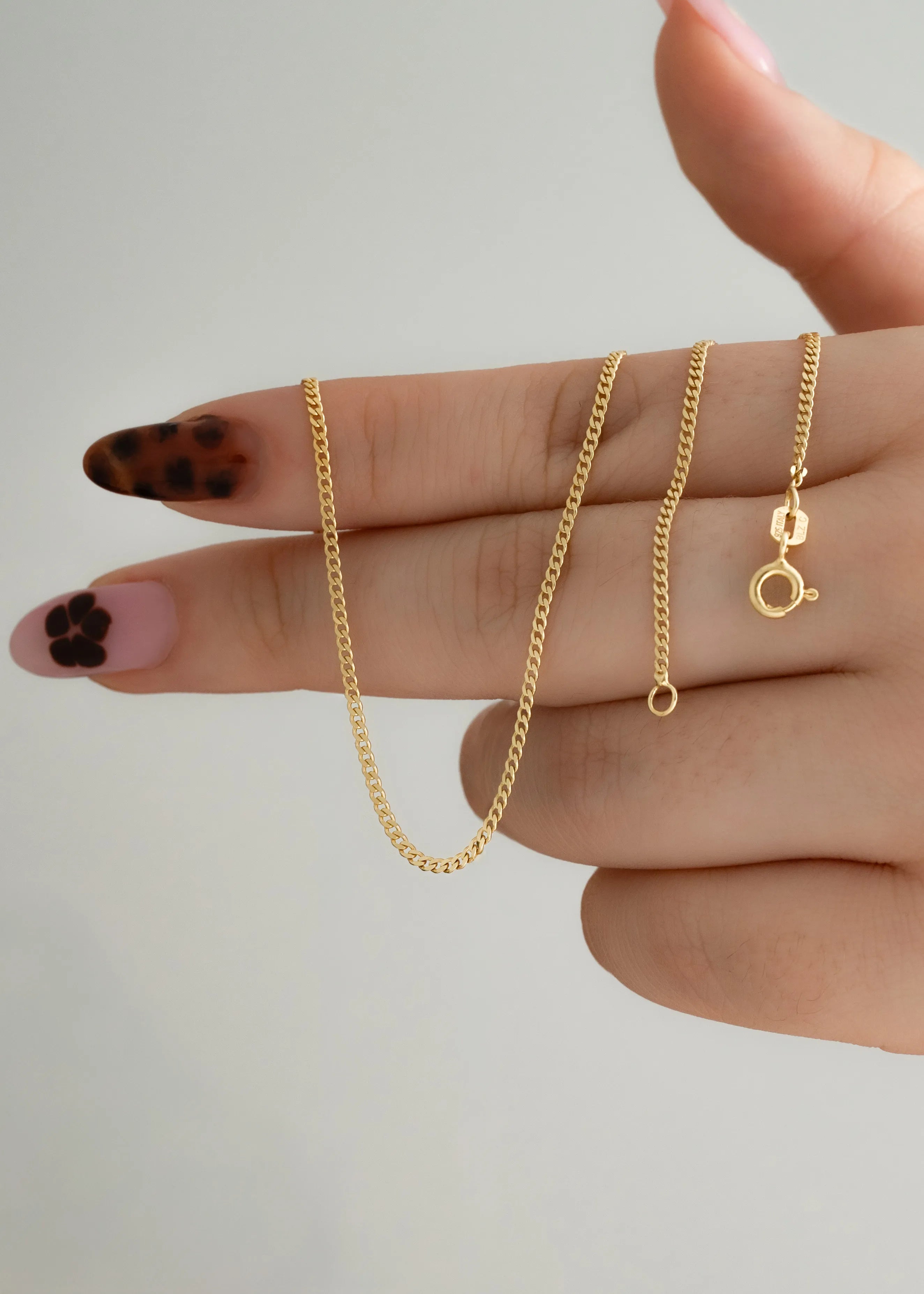 Cadena Cubanita IT 1.5 mm – 45 cm en Oro Laminado